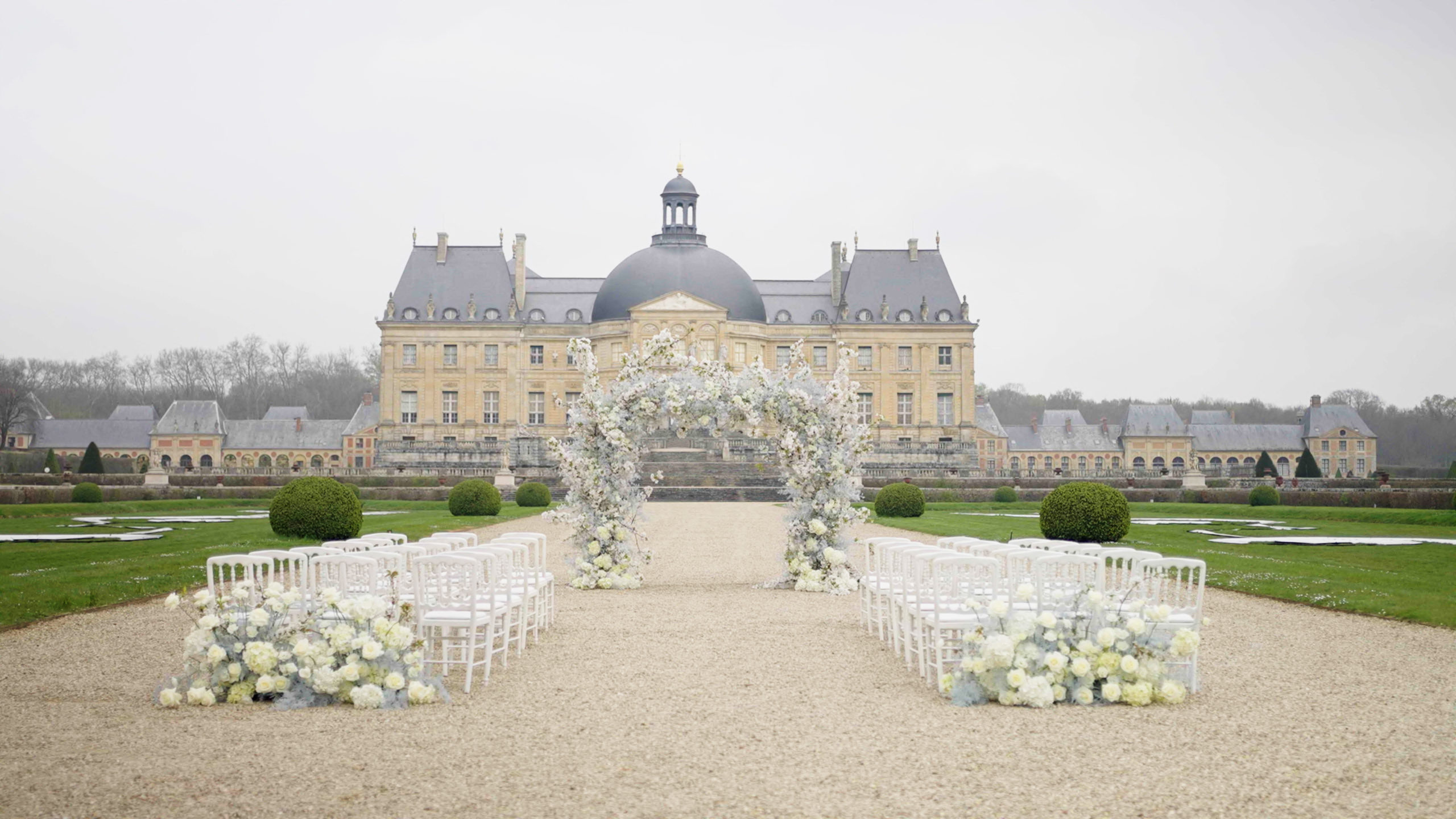 Chateau Vaux le Vicomte wedding video.